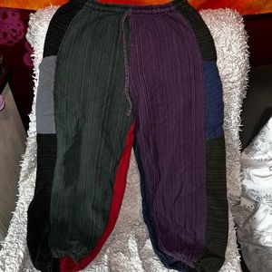 Patchwork Harem Pants